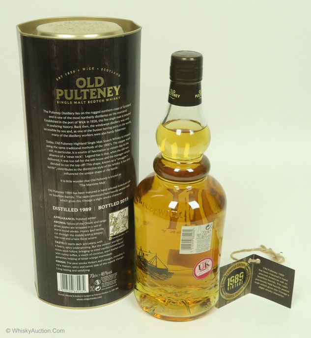 Old Pulteney laser code 1b